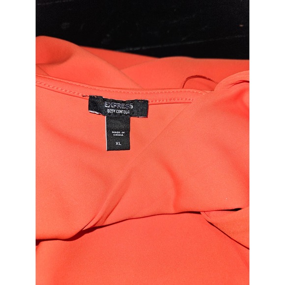 Express Orange Sleeveless Blouse - Picture 4 of 4